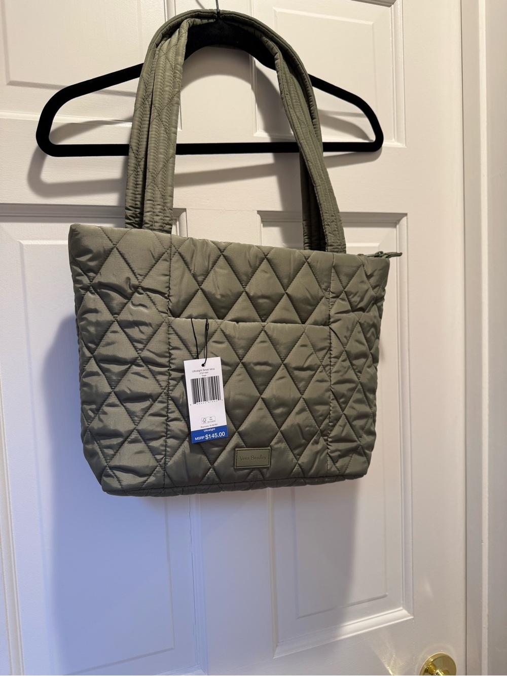 Vera Bradley Quilted Tote in Olive